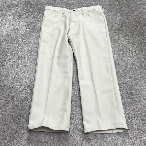 Wrangler Vintage 80's 82RPT Cropped Western Dress Pants Mens 36x25 Gray Straight - Picture 1 of 16